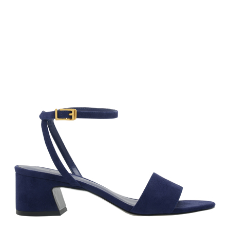 Charles & Keith - CURVED BLOCK HEEL ANKLE STRAP SANDALS - Valiram Group